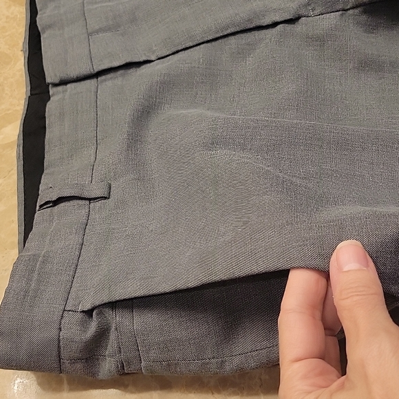 Hagar Men's Gray Twill Dress Slacks, 33x32 - Picture 4 of 16